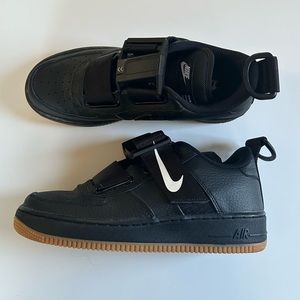 EUC Nike Air Force 1 Utility Volt GS Black Gum 6.5Y/8W